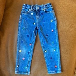 Boden Size 3 Embroidered Star Jeans